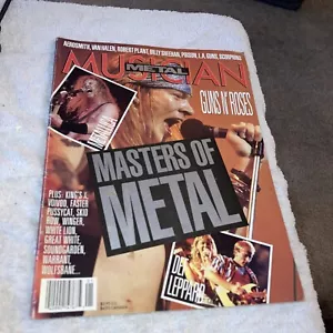 MUSICIAN MAGAZINE Masters of Metal 1989 G&R Metallica Def Lep Aerosmith VH.... - Imagen 1 de 7