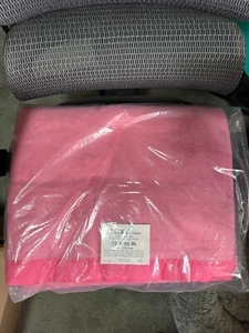 Vintage Cannon Regina Acryl Thermodecke Satinborte 72 x 90 Rosa USA - Bild 1 von 5