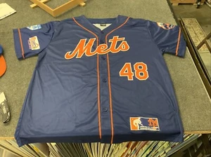 Coyote NEW YORK METS Souvenir Baseball Shirt Jersey DeGrom #48 AXL NWOT #OW - Picture 1 of 9