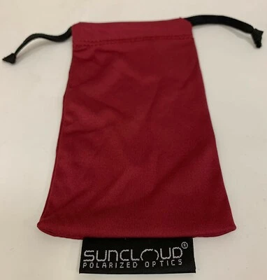 New SUNCLOUD Original Maroon Red Sunglasses Microfiber Pouch Eyeglasses Case Bag - Image 1 of 4