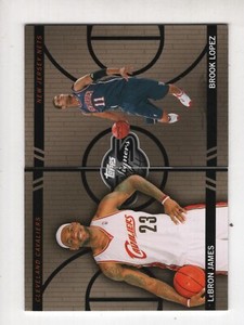 2008-09 TOPPS CO-SIGNERS FACE THE FACTS GOLD LEBRON JAMES/ROBIN LOPEZ    26/199