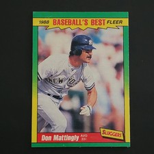 1988 Fleer Baseball's Best Sluggers #26 Don Mattingly Yankees MLB Card VG-EX