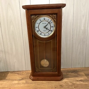 BULOVA WESTMINSTER QUARTZ WALL CLOCK BATTERY OPERATED (Chime Don't Work) - Picture 1 of 10