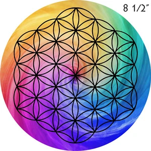 Flower or Life Sacred Geometry 8 1/ 2" metaphysical reike healing crystal grid - Picture 1 of 14