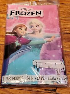 Disney Frozen Plastic Tablecover 54 In X 84