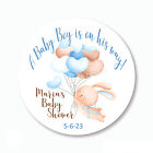 Baby Boy Bunny Baby Shower Favors Tags New Baby Shower Labels Stickers 4 Sizes