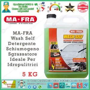 Mafra H0111 Wash Self Detergente Schiumogeno Lavaggio Auto Moto Camper 5 Kg - Foto 1 di 2