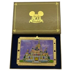 Disney DLR Pin 39581 50th Anniversary Sleeping Beauty Castle Boxed Jumbo LE 1500 - Picture 1 of 8