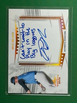 2019 Leaf Trinity Baseball Signature with Inscription #A-NN2 Nick Nelson - Image 1 of 2