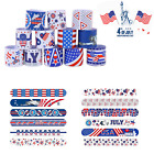 12 PCS Slap Band Bracelet US Party Snap Bracelets 4th of July America Patriotic