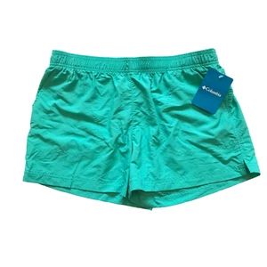NWT Columbia Sandy River Regular Fit Shorts Womens Medium Teal Turquoise 3" NEW - Picture 1 of 12