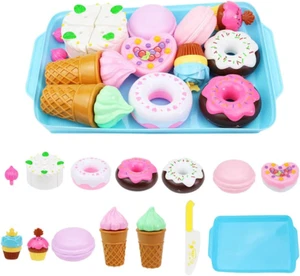 Play Food Sets for Kids Kitchen - Educational Toy Gift for Toddler, Boys, Girls - Picture 1 of 7