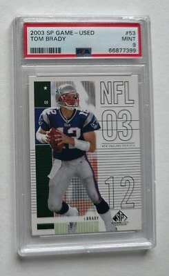2003 SP Game Used #53 Tom Brady PSA 9 #S2820 - Image 1 of 2