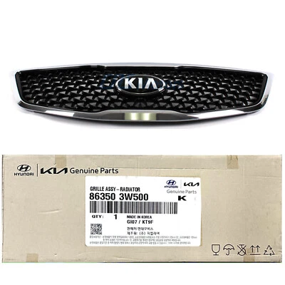 ПОДЛИННАЯ оригинальная передняя решетка подходит для 2014–2016 Kia Sportage EX LX OEM 86350 3W500 - Изображение 1 из 3