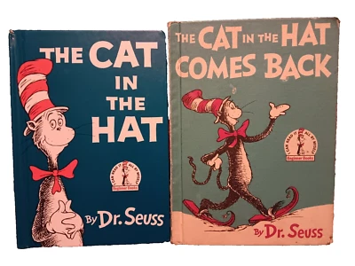 Dr. Seuss Vintage Hardcover Cat in the Hat Lot of 2  (Original and Sequel) - Image 1 of 4