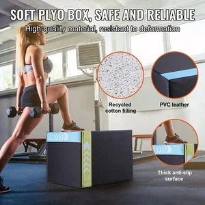Box Jump For Home Gym Plyometric Jumping Box Exercises Plyo Box Workout For Begi - Picture 1 of 9