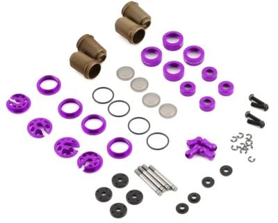 Yokomo Aluminum SLF Big Bore Kashima Coated Drift Shocks Set (Purple) - Image 1 of 3
