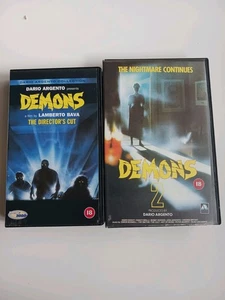 Demons Sealed VHS Tape + Demons 2 VHS Guild Virgin Ex Rental Horror Run Pair - Picture 1 of 12