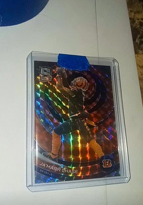 2023 Panini Spectra  Ja'Marr Chase #17 Spectris Prizm /60 Ready To Grade  - Image 1 of 2