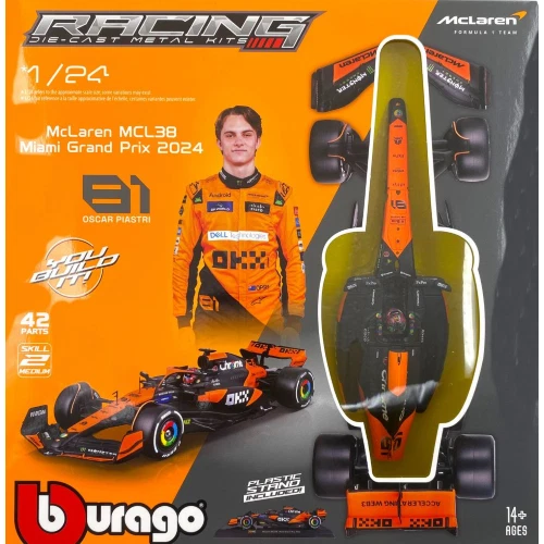 BURAGO 18-28505-P-KIT McLAREN - F1 MCL38 TEAM MCLAREN N 81 SEASON 2024 OSCAR PIA