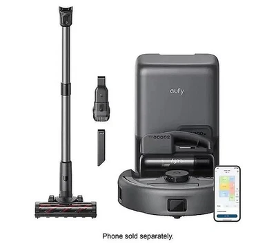 OFERTA ESPECIAL - Robot eufy E20 3 en 1, palo y aspiradora de mano, autovacía, 30.000 pa Foto 1 de 4