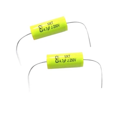 2 Pieces 250V 4.7uF Audio Crossover Speaker Divider Non-Polarity Capacitor - image 1 of 4