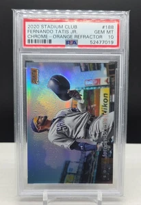 2020 Topps Stadium Club Chrome Fernando Tatís Jr. #188 Orange /99 PSA 10 POP 1 - Picture 1 of 3