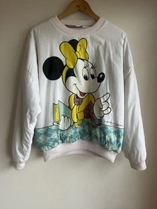 Vintage Disney 80s Reversible Pullover Sweater Size M/L - Picture 1 of 8