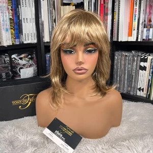 PELUCA TONY OF BEVERLY ELLURA ATENENA MALIBU MONOFILAMENTO RUBIO - Imagen 1 de 6