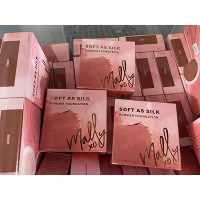 3pk Mally Soft As Silk Powder Foundation Deep 0.28 Oz Beauty Make Up New - Image 1 of 4