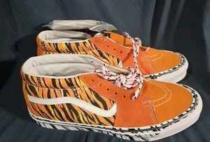 Vans Vault UA OG Sk8-Mid LX Shoes Aries Tiger Orange Men Size 10 New No Box - Picture 1 of 8