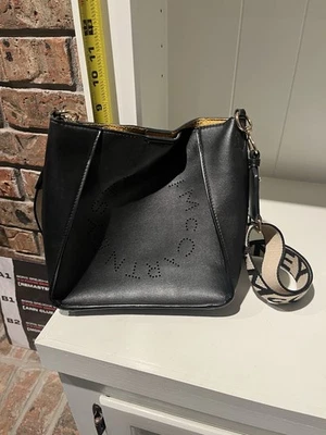 VENDEDOR DE EE. UU., Bolso de Hombro Stella McCartney Negro Poliéster Logo Foto 1 de 4