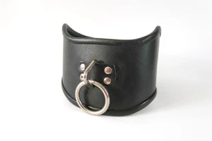 Vintage BDSM Real Leather Posture Collar with Ring by THE STOCKROOM - Picture 1 of 7