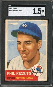 1953 Topps Phil Rizzuto #114 SGC 1.5 - Picture 1 of 2