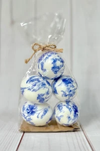 Pottery Barn Toile bedruckte Eier 5er Set - Bild 1 von 7