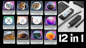 12-IN-1 Mac OS Bootable USB Flash Drive Guide And Tech Support Repair Service - Picture 1 of 3