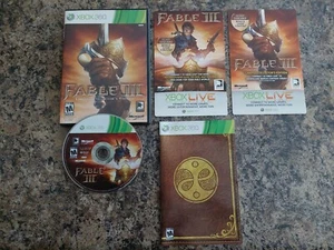 Fable III 3 Limited Collector's Edition Xbox 360 CIB con MANUALE/inserti disco come nuovo - Foto 1 di 5