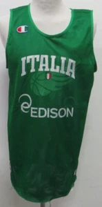 MAGLIA SHIRT JERSEY MAILLOT BASKET BASKETBALL NAZIONALE ITALIA ITALY DOUBLE WORN - Foto 1 di 12