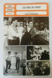 CARTE FICHE CINEMA 1937 LES ROIS DU SPORT Raimu Fernandel Jules Berry Lisette La - Afbeelding 1 van 2