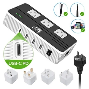 Convertidor de voltaje reductor 230 W 220 V a 110 V y adaptador de viaje internacional - Imagen 1 de 14