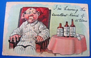 VINTAGE POSTCARD - UNITED STATES 1914  -  "SWELLEST KIND OF TIME"  USED - Picture 1 of 2