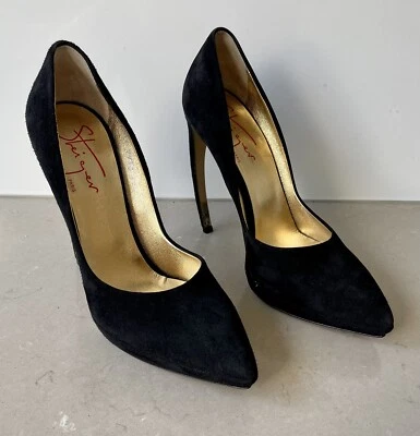 Walter Steiger, Paris, Women's Suede Black Heels size AU 8.5, EU 39.5 New - Image 1 of 4