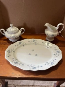Johann Haviland Bavaria Germany - Blue Garland - Sugar - Creamer - Serving Dish - Picture 1 of 7