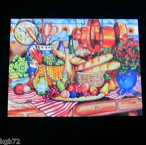 Leanin Tree Kitchen Food Wine Cheese Blank Greeting Card Multi Color R312 - Picture 1 of 2