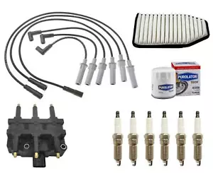For 2007-11 Jeep Wrangler 3.8L Wire Set Plugs Air Filter Oil Filter Coil Tune Up - Picture 1 of 8