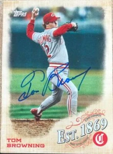 Tom Browning Autographed 2019 Topps Update - Est 1869 #EST-11 - Picture 1 of 1
