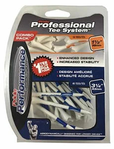 Pride Professional Tee System Evolution Plastic Golf Tees (Pack of 50), 40 Co... - Picture 1 of 1