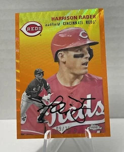 ๐ฅ HARRISON BADER METS * 2023 Topps Chrome Platinum - Orange Wave #'D / 25๐ฅ - Picture 1 of 4