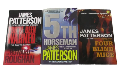 James Patterson Pequeña Novela Paquete Mixto 3x Novelas Titulares Libros Tapa blanda Foto 1 de 4