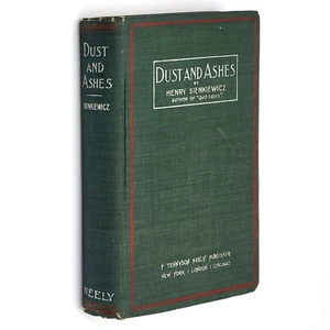 Dust and Ashes 1899 Henryk Sienkiewicz ~ First Edition ~ Novel set in Kyiv - Picture 1 of 6